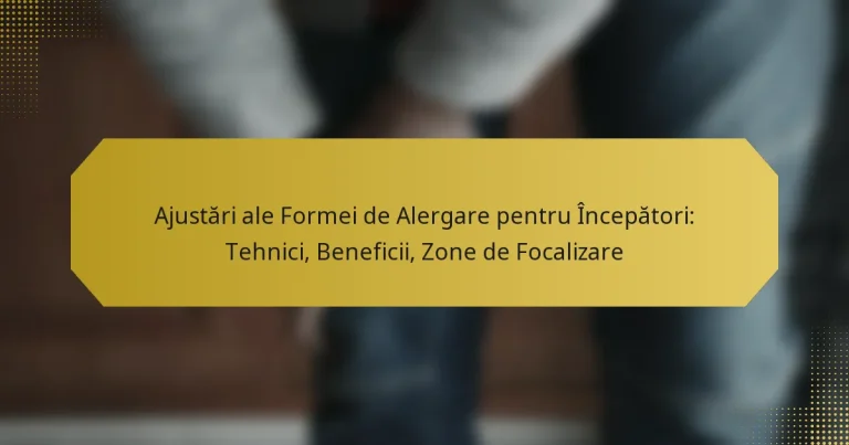 Ajustări ale Formei de Alergare pentru Începători: Tehnici, Beneficii, Zone de Focalizare