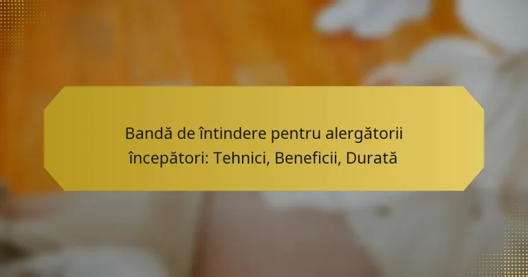 Bandă de întindere pentru alergătorii începători: Tehnici, Beneficii, Durată