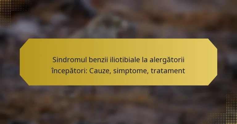 Sindromul benzii iliotibiale la alergătorii începători: Cauze, simptome, tratament